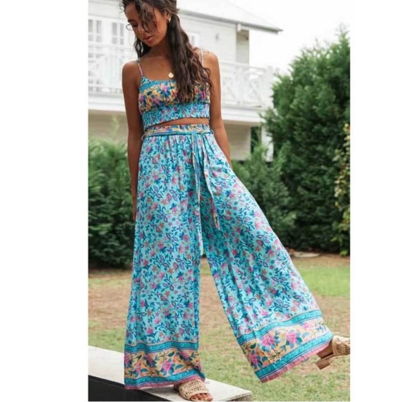 Pants - Boho Chic Print Pants Set